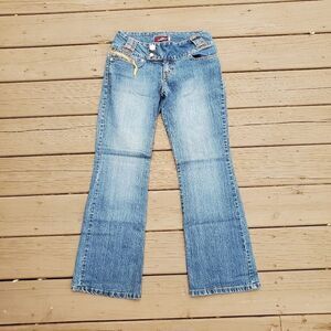 Vintage 90s y2k Jordache Low Rise Hip Huggers Flare Wide Leg‎ Bootcut Jeans 10